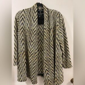 Kasper 2Piece Multicolor Chevron Jacket